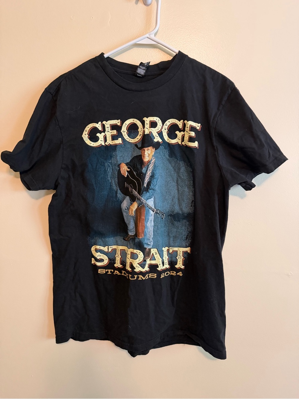 George Strait Black Short-Sleeve Graphic Tour T-Shirt